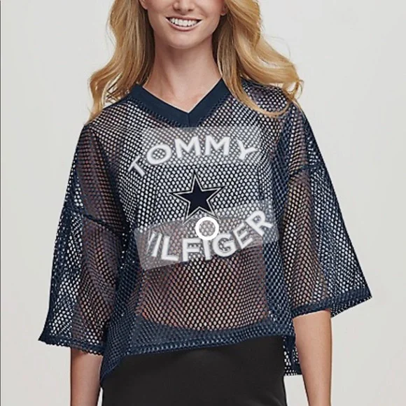 Tommy Hilfiger Tops Dallas Cowboys Tommy Hilfiger Women Mesh